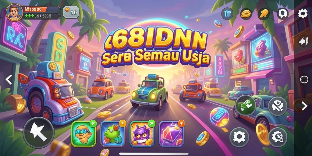 Tangkapan layar utama menampilkan gameplay Arcade yang mendebarkan.
