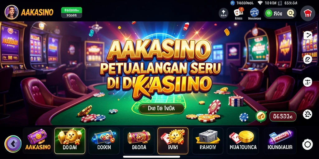 Screenshot menunjukkan gameplay AAKASINO yang menarik dan menegangkan.