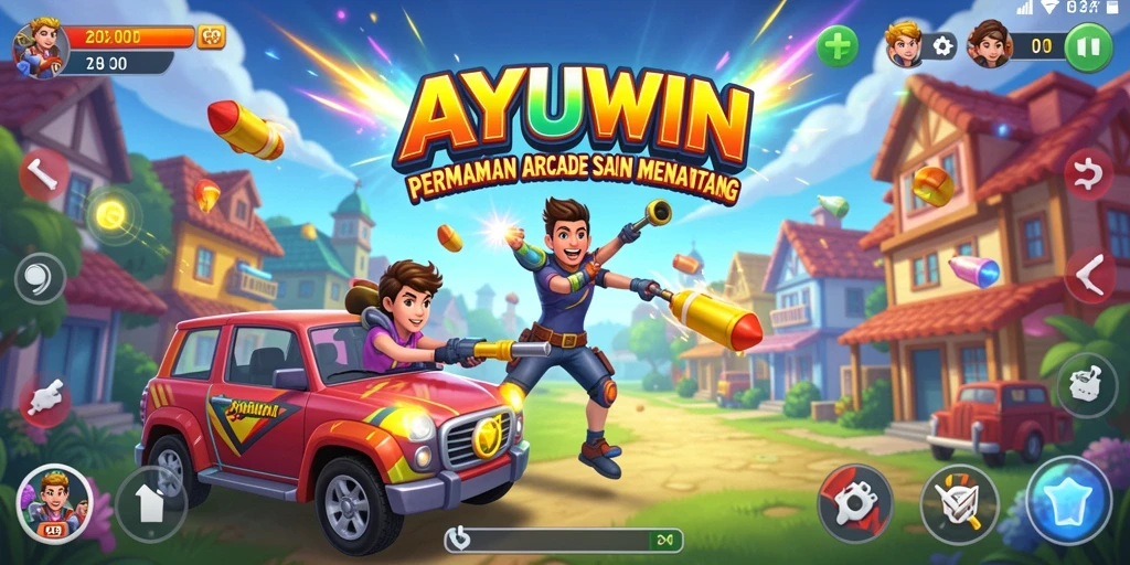Tampilan gameplay AYUWIN yang seru dan penuh warna.