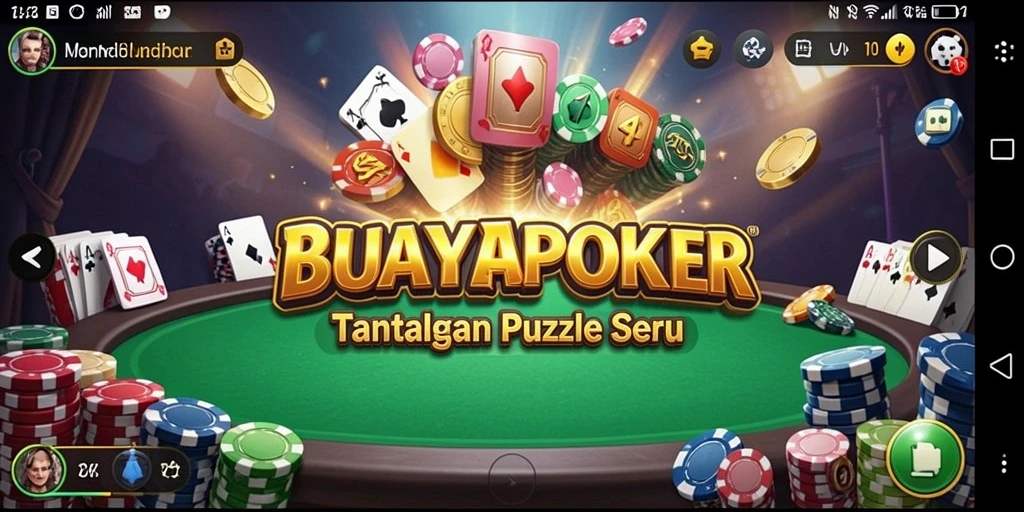 Screenshot gameplay BUAYAPOKER yang menampilkan tantangan Puzzle yang seru.