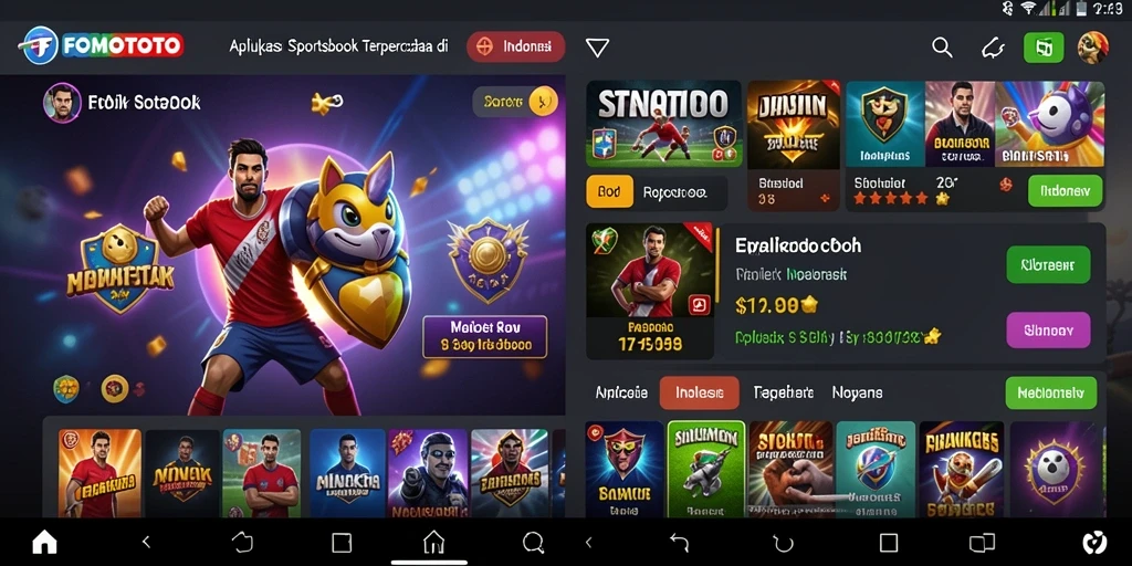 Tampilan antarmuka FOMOTOTO yang modern dan intuitif.