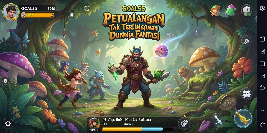 Screenshot menampilkan aksi seru dalam petualangan GOAL55.
