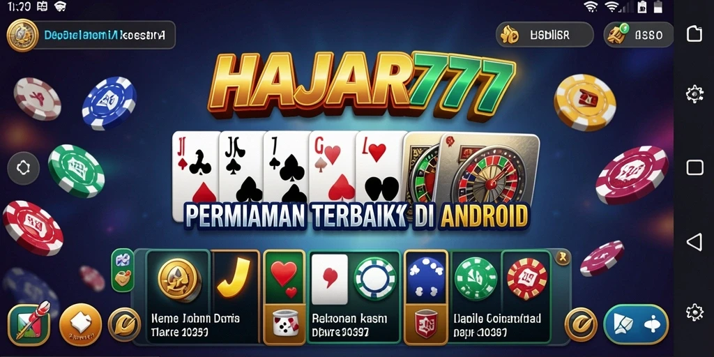 Tampilan menarik dari gameplay Domino di HAJAR777.