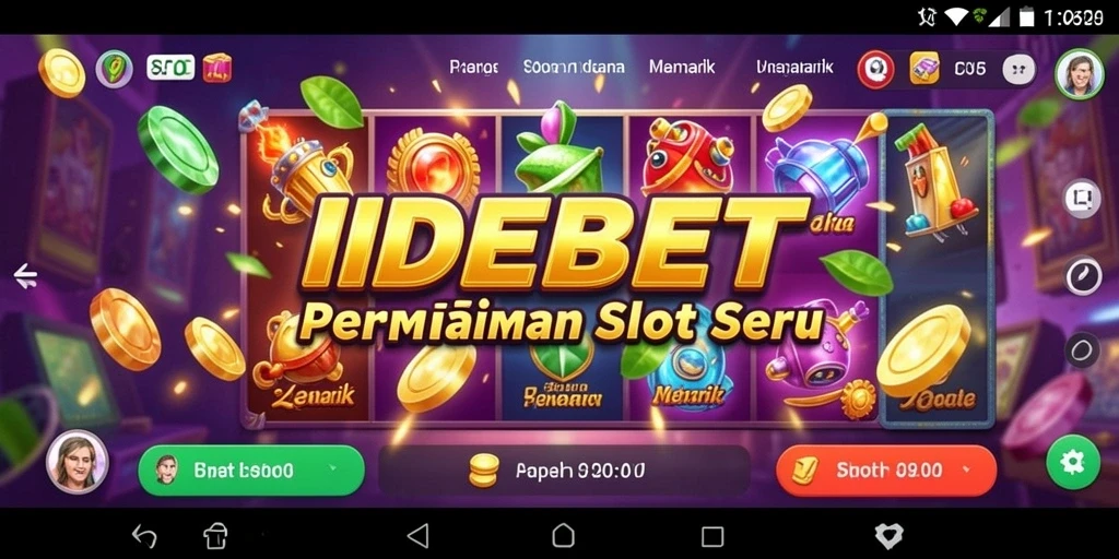 Tangkapan layar utama IDEBET menampilkan gameplay mesin Slot yang menarik.