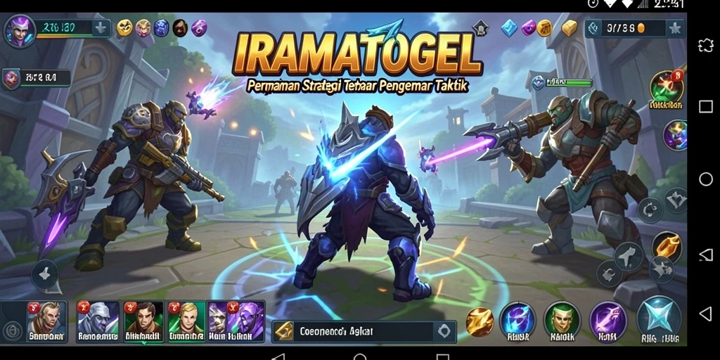 Tampilan gameplay strategi yang mendebarkan di IRAMATOGEL.