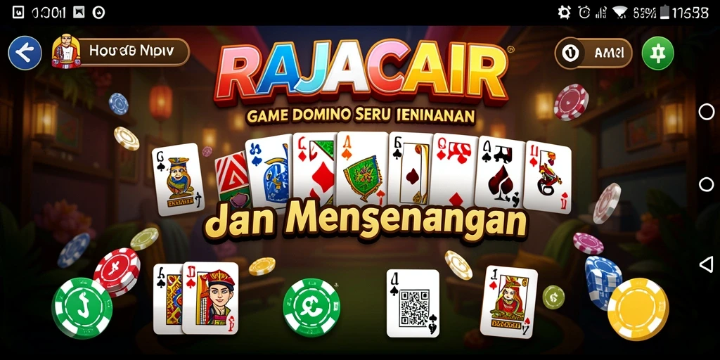 Screenshot gameplay <strong>RAJACAIR</strong> yang menunjukkan momen seru bermain <strong>Domino</strong>.
