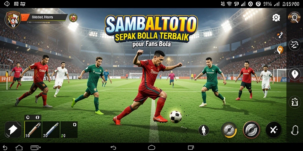 Tampilan gameplay menarik dari SAMBALTOTO saat pertandingan sepak bola.
